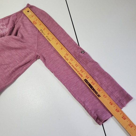 Gramicci Womens Roll Tab Sleeve Pullover Top Small Purple Hiking Travel Casual - Picture 8 of 9